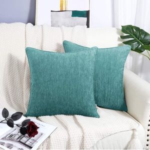 24x24 2pk Teal Pillow Covers